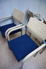 5x vintage armstoelen/ eetkamerstoelen, Arge2 1980s, Ophalen, Gebruikt, Metaal, Vijf, Zes of meer stoelen