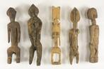 Afrikaanse kunst - 5 oude Dogon-beeldjes - Mali, Ophalen of Verzenden