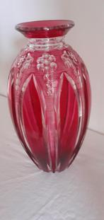 vase rouge aventin hf112 hubert fouarge val saint lambert, Antiquités & Art, Antiquités | Verre & Cristal, Enlèvement ou Envoi