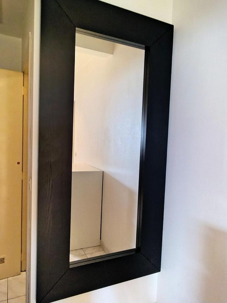 Spiegel met houten frame, Huis en Inrichting, Woonaccessoires | Spiegels, Zo goed als nieuw, 75 tot 100 cm, 150 tot 200 cm, Rechthoekig