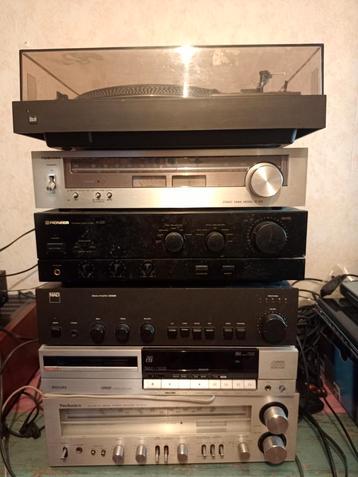 6 éléments ampli platine CD vinyles NAD Technics Pioneer  beschikbaar voor biedingen
