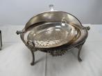 Verzilverde ontbijtwarmer 32 cm breed, Enlèvement