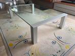 Glazen salontafel 140x90x37cm, Huis en Inrichting, Hedendaags, Glas, Gebruikt, Ophalen of Verzenden