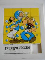 Plastieken schuifpuzzel Popeye , uitgave Riddle uit 1977, Verzamelen, Stripfiguren, Ophalen of Verzenden