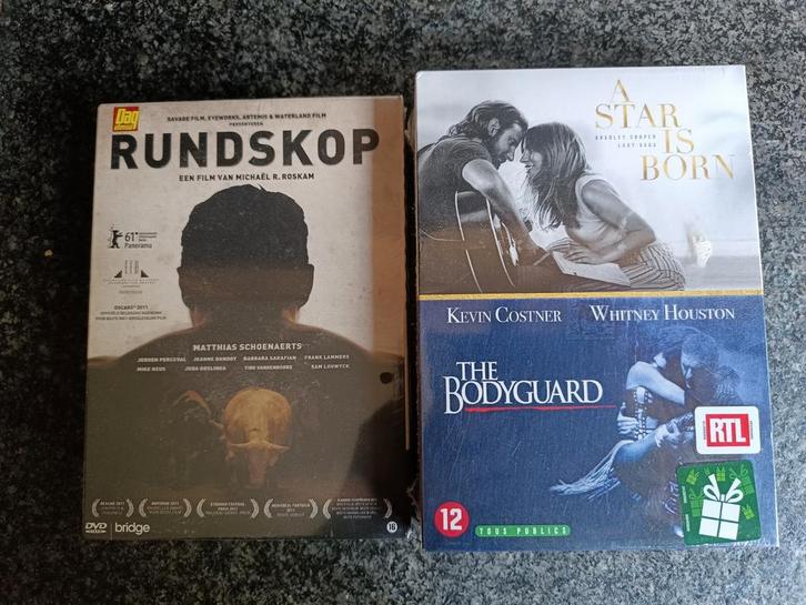 Rundskop-A Star is Born-The Bodyguard (sealed), Cd's en Dvd's, Dvd's | Klassiekers, Ophalen of Verzenden
