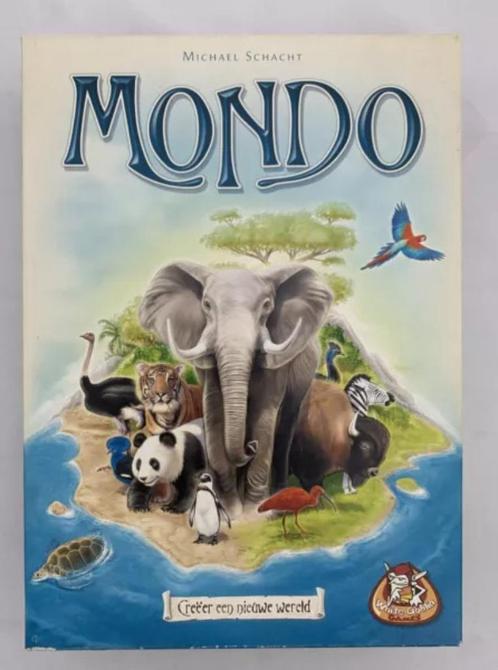 Mondo White Goblin Games gezelschapsspel bordspel compleet, Hobby en Vrije tijd, Gezelschapsspellen | Bordspellen, Zo goed als nieuw