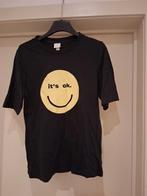 Tshirt Smiley, Kleding | Dames, T-shirts, H&M, Zwart, Ophalen of Verzenden, Zo goed als nieuw