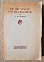 De Philosophie van het Marxisme - 1936 - Dr. H. A. Weersma, Boeken, Maatschappij en Samenleving, Ophalen of Verzenden, Dr. H.A. Weersma