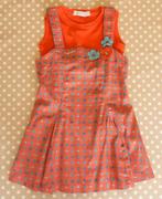 Oranje tuniek kleedje + topje Gymp, maat 3 jaar, Kinderen en Baby's, Kinderkleding | Maat 98, Meisje, Ophalen of Verzenden, Zo goed als nieuw