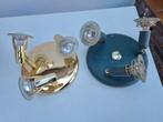 Plafond lampen met 3 spotlights., Ophalen, Zo goed als nieuw