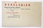 Gele briefkaart met reclame "Kerelsbier" - Diest, Gebruikt, Ophalen of Verzenden