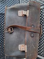 oude lederen boekentas, Handtassen en Accessoires, Tassen | Schooltassen, Gebruikt, Ophalen of Verzenden