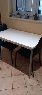 Keukentafel met 2 stoelen, Huis en Inrichting, 50 tot 100 cm, Rechthoekig, Zo goed als nieuw, Tot twee personen