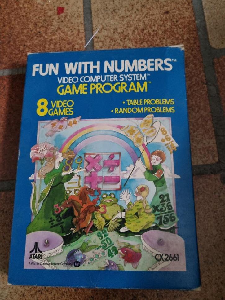 *!* Cartouche jeu rare Atari "Fun with numbers", Games en Spelcomputers, Games | Atari, Gebruikt, Atari 2600, Puzzel en Educatief