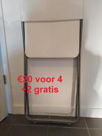 klapstoelen ikea, Ophalen, Gebruikt, Wit, Metaal