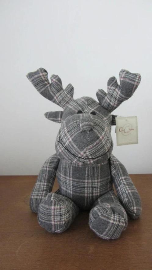 Joli renne décoratif en peluche pour Noël Cosy@Home neuf, Diversen, Kerst, Nieuw, Ophalen of Verzenden
