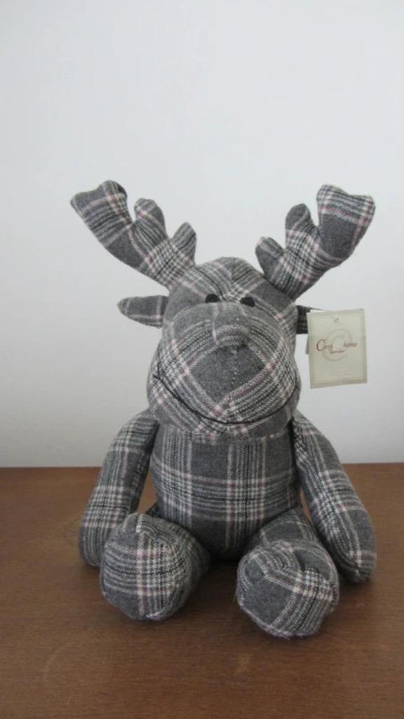 Joli renne décoratif en peluche pour Noël Cosy@Home neuf, Diversen, Kerst, Nieuw, Ophalen of Verzenden