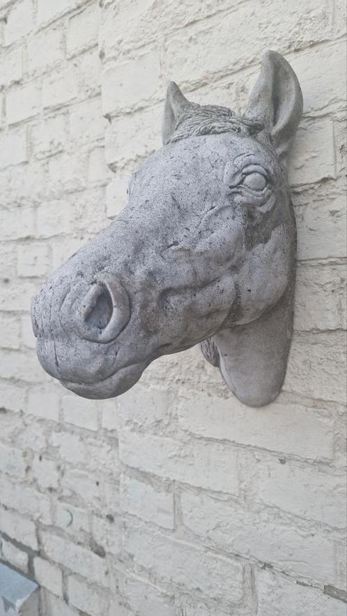 betonnen paardenhoofd, Tuin en Terras, Tuinwanddecoratie, Gebruikt, Ophalen of Verzenden