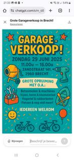 Een ECHTE garageverkoop, Ophalen, Zo goed als nieuw