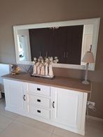 Commode Salontafel Spiegel bijzettafel, Ophalen, Eikenhout, Zo goed als nieuw, Minder dan 100 cm