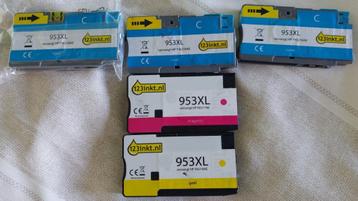 Inkt cartridge 953XL van "123inkt" kleur beschikbaar voor biedingen