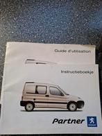 Instructieboekje Peugeot Partner, Ophalen of Verzenden