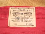 Jeansbroek rood Levis heren, Comme neuf, W32 (confection 46) ou plus petit, Enlèvement, Autres couleurs