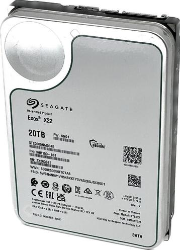 Seagate Exos X22 SATA, modèle standard, 20 To (Up is OP)