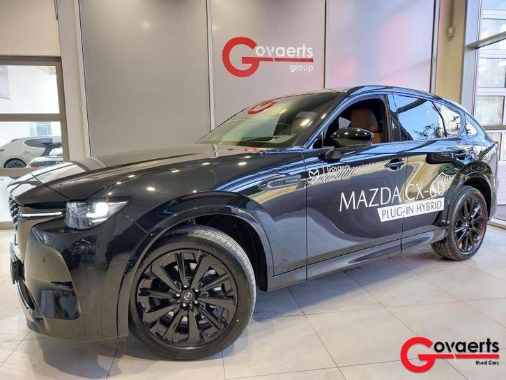 Mazda CX-60 PHEV 327ps 8AT AWD Homura Plus TLOP, Auto's, Mazda, Bedrijf, CX-60, Adaptieve lichten, Adaptive Cruise Control, Airbags
