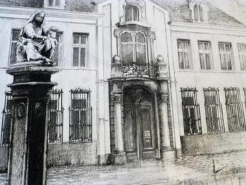 Jef Van Grieken - Het Spaans huis - Antwerpen - getekend/Nr beschikbaar voor biedingen