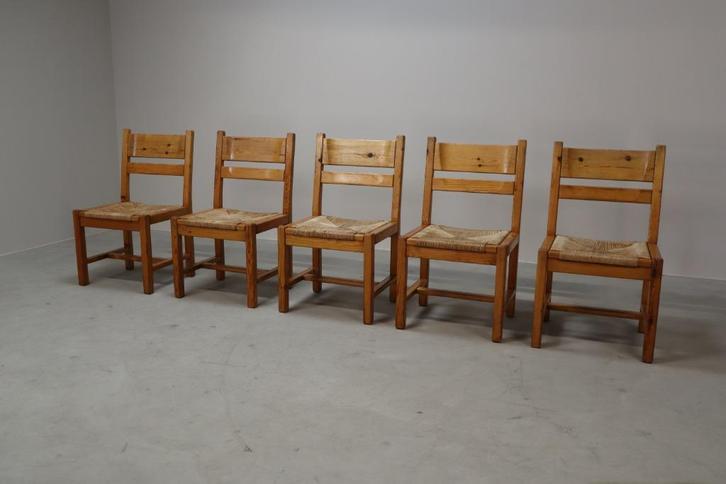 Set of 5 vintage Danish chairs by Tage Poulsen for Gramrode, Antiek en Kunst, Antiek | Meubels | Stoelen en Sofa's, Ophalen