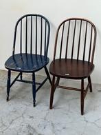Barstoelen Windsor, Huis en Inrichting, Ophalen, Twee, Bruin, Hout