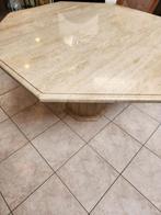 table travertin octogonale, Maison & Meubles, Tables | Tables de salon, 100 à 150 cm, 75 cm ou plus, Octogonale, 100 à 150 cm