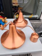 2 Plafondlampen koperkleurig, Huis en Inrichting, Lampen | Hanglampen, Ophalen of Verzenden, Gebruikt