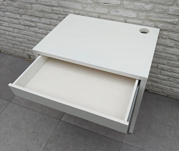 Bureel - Wit - Lade - Kabeldoorvoer - H75/B73/D50 beschikbaar voor biedingen