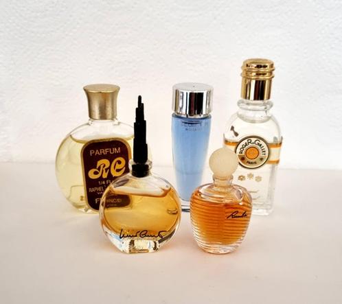 Lot Num.46 - 5 miniatures de parfum Rochas, Balenciaga, R.Ga, Collections, Parfums, Neuf, Miniature, Plein, Envoi