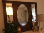 Prachtige houten 3-luik spiegel, Huis en Inrichting, Woonaccessoires | Spiegels, Minder dan 100 cm, Zo goed als nieuw, 100 tot 125 cm