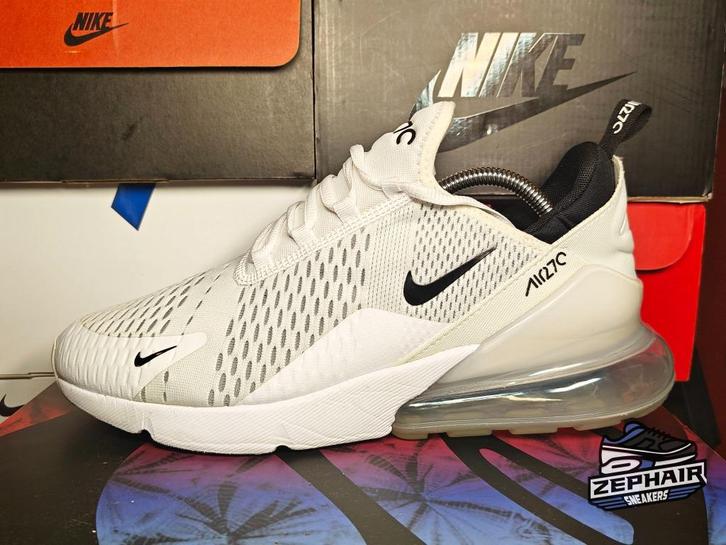 Nike Air Max 270 'White/Black' EU45 2021, Kleding | Heren, Schoenen, Gedragen, Sneakers, Wit, Ophalen of Verzenden