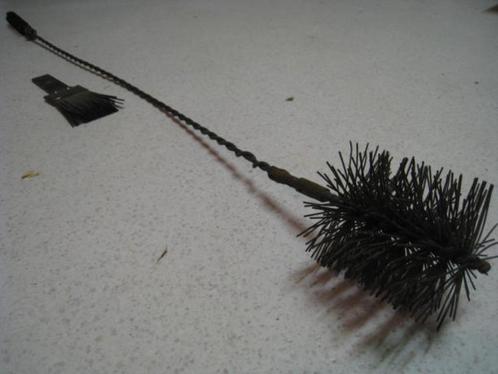 Staaf met 2 borstels, L 116cm. Plus kleine platte borstel., Doe-het-zelf en Bouw, Reinigingsmachines, Ophalen of Verzenden