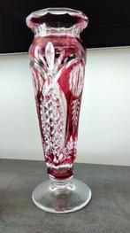 Val St Lambert - Vase en cristal VSL hauteur 32 cm, Enlèvement ou Envoi