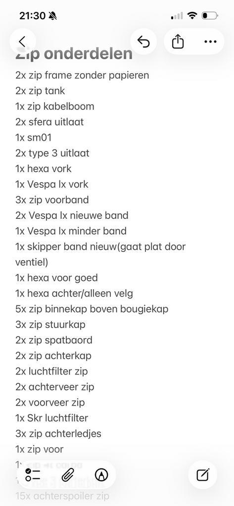 Lot zip onderdelen(mag voor goedkoop weg), Tickets en Kaartjes, Kortingen en Cadeaubonnen