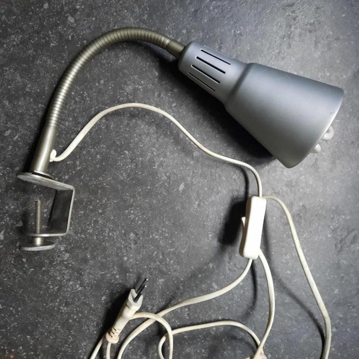 KVART vintage ikea klem lamp burolamp wandlamp, Huis en Inrichting, Lampen | Tafellampen, Nieuw, Minder dan 50 cm, Metaal, Ophalen