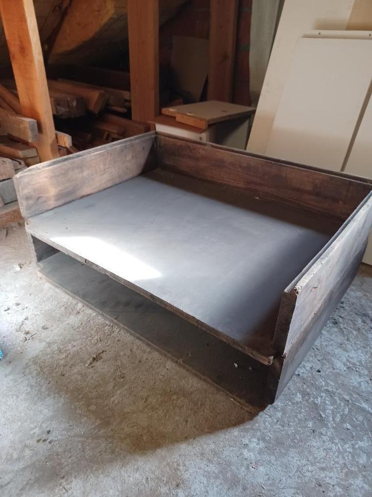 8 stevige houten bakken L 90 en B 60 cm in goede staat, Huis en Inrichting, Woonaccessoires | Overige, Gebruikt, Ophalen