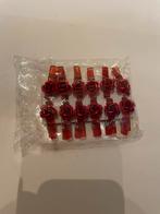 Nieuwe rode wasknijpers met roosjes, Enlèvement ou Envoi, Comme neuf