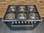 🔥Luxe Fornuis Boretti 90 cm antraciet GASOVEN 6 pits 1 oven, Elektronische apparatuur, Ophalen, 60 cm of meer, Zo goed als nieuw