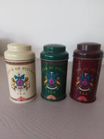 Vintage thee blikken voorraaddozen, Collections, Rétro, Enlèvement ou Envoi