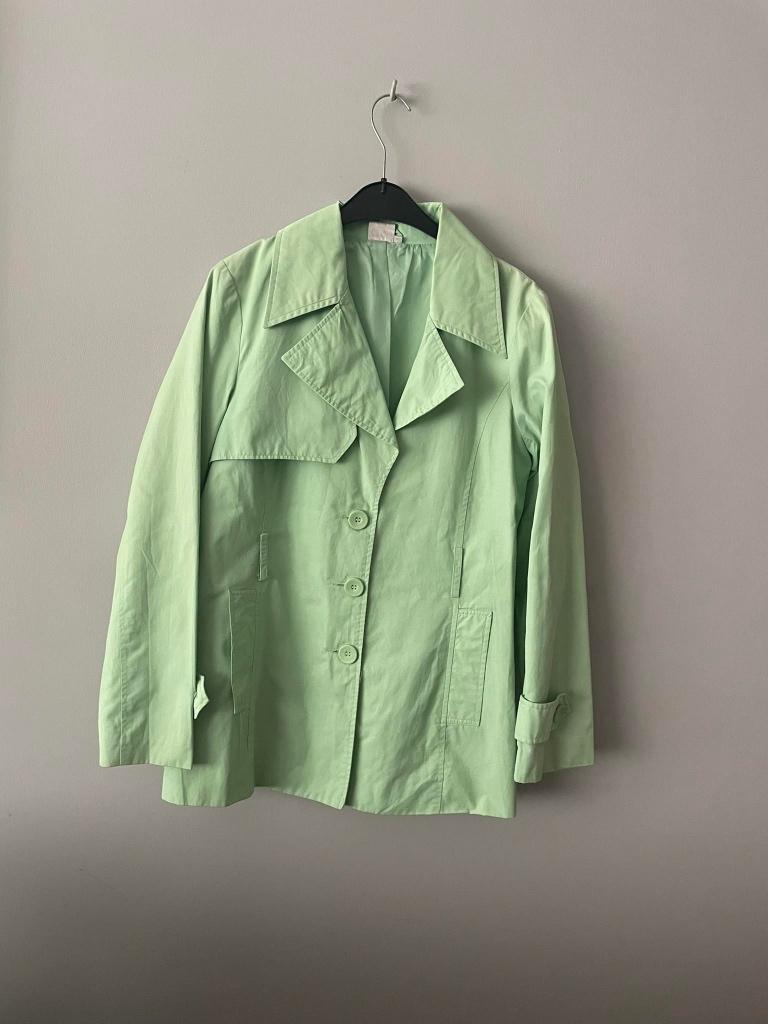 VESTE TRENCH vintage 2000 vert CASSIS L, Vêtements | Femmes, Vestes | Été, Cassis, Enlèvement ou Envoi, Comme neuf, Vert