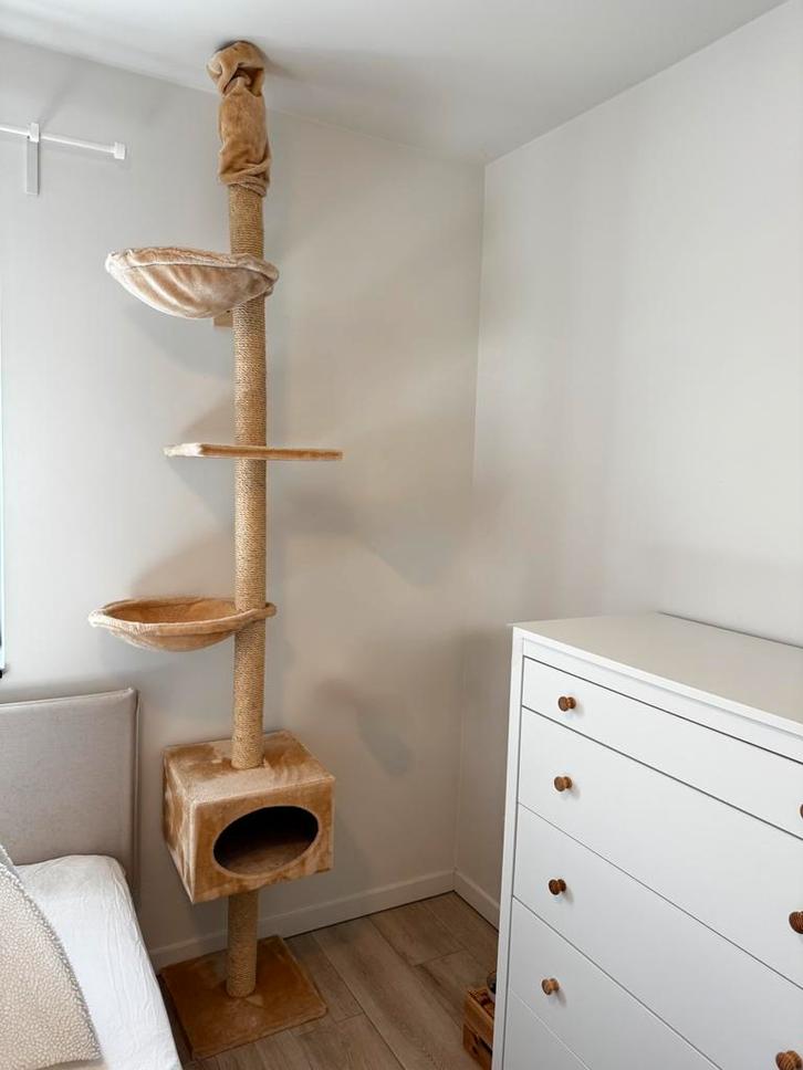 Krabpaal wandmontage, Dieren en Toebehoren, Krabmeubelen, Gebruikt, Krabpaal, Ophalen of Verzenden