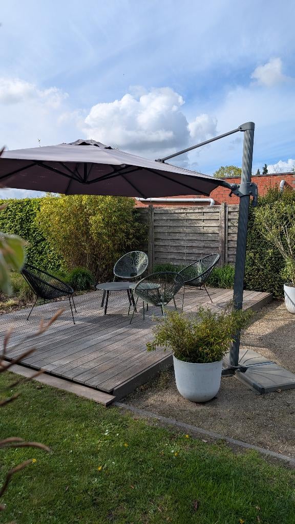 Parasol, Tuin en Terras, Parasols, Ophalen, Gebruikt, Zweefparasol, Verstelbaar