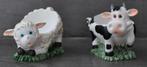 Lot de 2 coquetiers décoratifs – vache & mouton, Enlèvement ou Envoi, Neuf